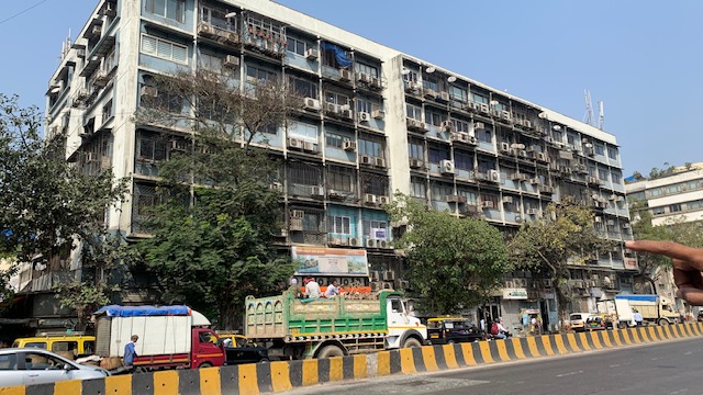 Front elevation of the building were godown is located.