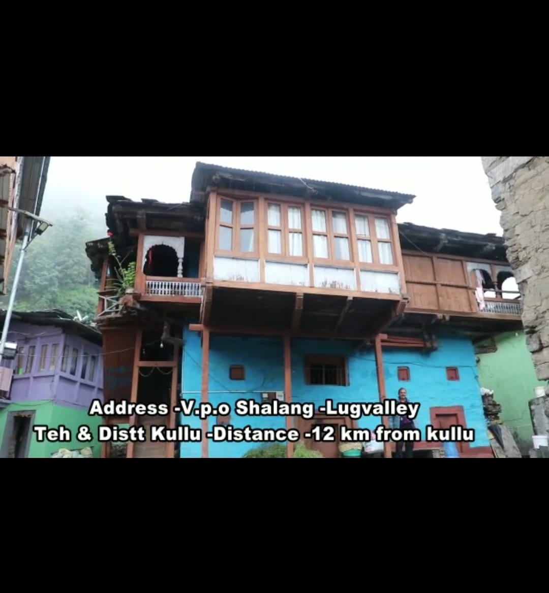 Beautifully constructed house in traditional hilly style.