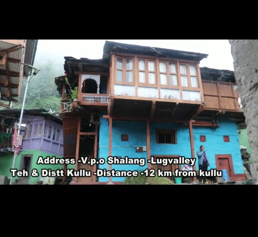 Beautifully constructed house in traditional hilly style.